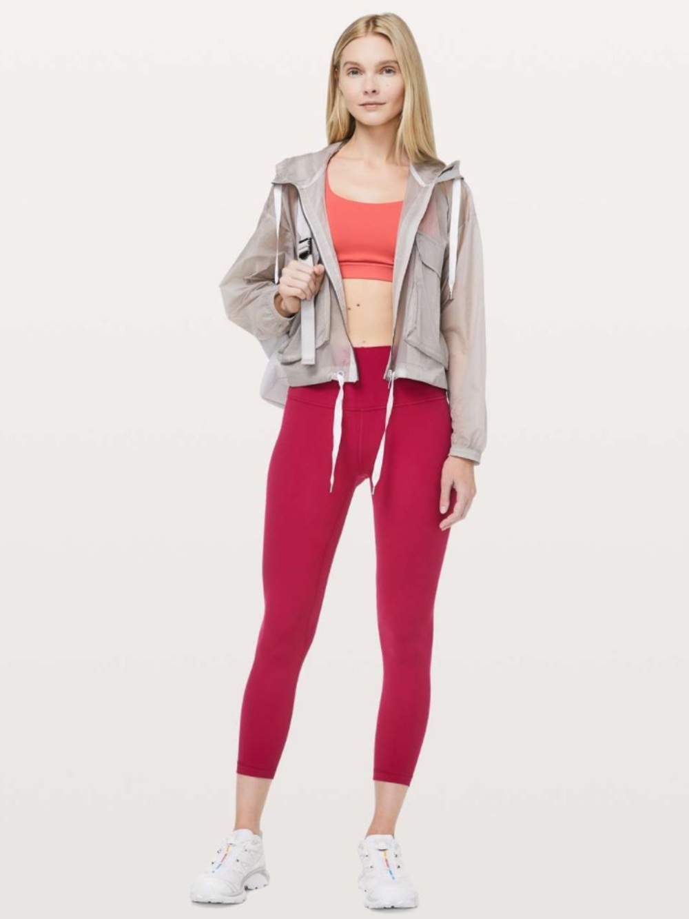 Lululemon Align Leggings 28” in shade “Ruby Red”